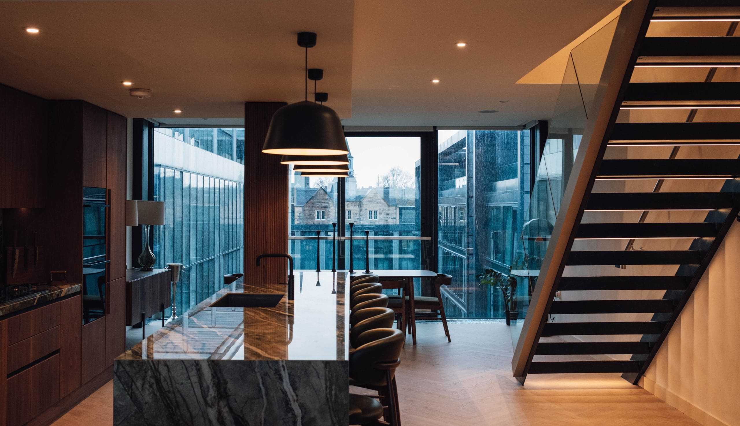Quartermile duplex penthouse completes